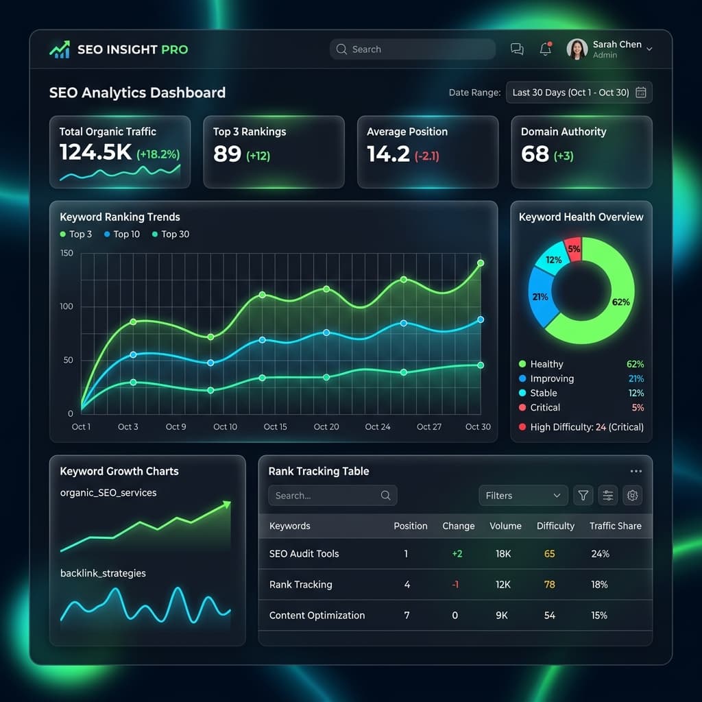 Search Engine Optimization (SEO) Work Preview